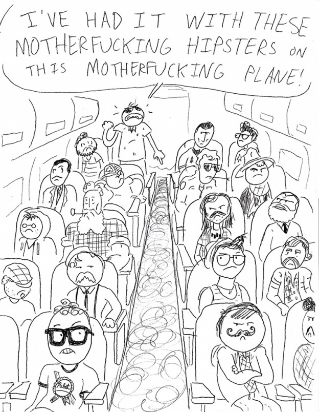 Hipsters on a Plane